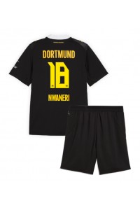 Borussia Dortmund Ethan Nwaneri #18 Babyklær Borte Fotballdrakt til barn 2026-27 Korte ermer (+ Korte bukser)